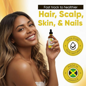 Jamaican Black Castor Oil ? 100% Pure Castor Oil for Hair Growth Scalp Care Glowing Skin and Nails. Made in Jamaica - 4 oz Glass Bottle