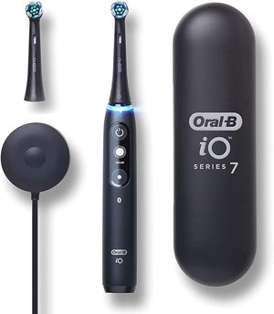 Oral-B iO Series 7 Electric Toothbrush with 2 Replacement Brush Heads Black Onyx