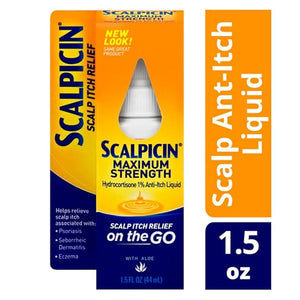 Scalpicin Scalp Itch Relief 1.5 fl Oz. Maximum Strength (Pack of 6)