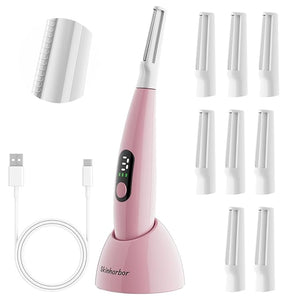 Sonic Dermaplane Razor for Women Face,Women¡¯S Facial Exfoliation &amp; Peach Fuzz Hair Removal System,Anti-Aging?3 Speeds?8 Dermaplaning Blades?Rechargeable,Sonic Dermaplaning Tool