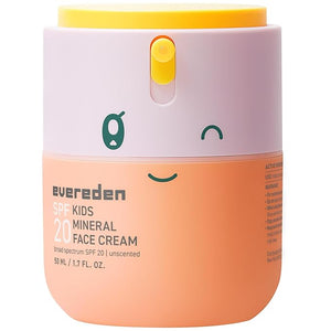 Evereden Kids Face Cream 1.7 oz. | Fragrance-Free and Kids Face Lotion with SPF 20 | Clean and Non-Toxic Face Moisturizer | Multi-Vitamin Skin Care | FSA Eligible