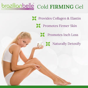 Brazilian Belle Cold Firmings Gel - Tightening &amp Anti Cellulite Cream with Caffeine - Advanced Firming &amp Body Firmings Gel for Loose &amp Sagging Skin - Suitable for All Skin Types