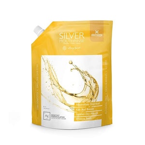 Elementa Silver Nano Silver Xylitol Mouth Wash Refill Pack | Mouth Rinse Oral Care 40 oz | Dentist Formulated Alcohol and Fluoride Free (Honey Sweet)