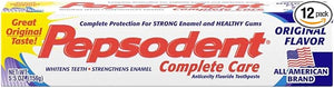 Pepsodent Complete Care Original Flavor Toothpaste 5.5 oz (156 g) (Bundle of 12)