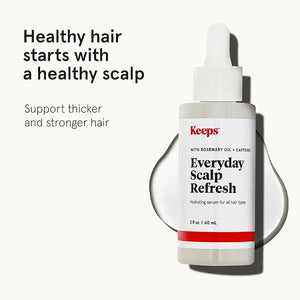Keeps Everyday Scalp Serum - Hair Serum to Nourish Condition &amp Exfoliate the Scalp - Caffeine Rosemary Oil &amp Salicylic Acid for Hair Health- Hair Treatment Products for Men &amp Women