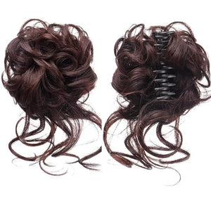 Hair Accessories Synthetic Hair Bun Messy Curly Bun Claw Clip Bun Headband Wig Ponytail Hair Extensions Women Wig Hair Bun Hair Pieces For Women(SW207-06)