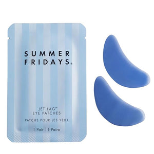 Summer Fridays Jet Lag Under Eye Patches - Hydrating &amp Depuffing Hydrogel Eye Masks with Caffeine &amp Peptides to Soothe &amp Refresh the Undereye Area (6 Pairs)