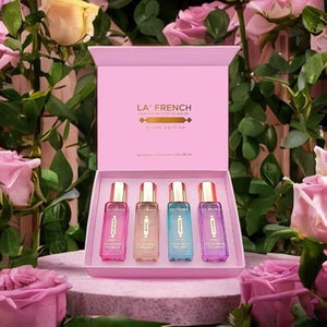 LA' French Niche Edition Luxury Perfume Gift Set 4 | Extra Long Lasting Fragrance | Eau De Parfum Scent | Euphoria | Mood Swing | Happiness | Invoke | Unisex Gift Set (20 Ml (Pack Of 1))