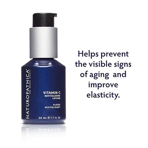 Naturopathica Vitamin C Revitalizing Lotion Lightweight Daily Facial Moisturizer for All Skin Types Hydrating Face Lotion for Men and Women 1.69 fl oz