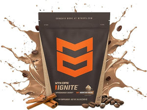 MTN OPS Hot Ignite Instant Coffee Nootropic &amp L-Arginine L-Citrulline for Cognitive Clarity Mental Focus &amp Nitric-Oxide Boost | 200mg Caffeine per Serving 30 Servings | Mountain Mocha