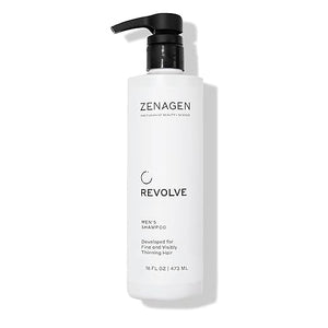 ZENAGEN Revolve Men's Thickening Shampoo | Supports Appearance of Fuller, Healthier-Looking Hair, Developed for Fine &amp; Visibly Thinning Hair, Plant-Based, Color-Safe, 5-Minute Treatment