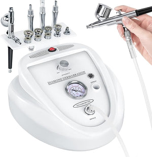 Microderm Machine with Spray Gun mcwdoit Professional Facial Skin Care Beauty Device Home Salon (Suction Power: 0-68cmhg)
