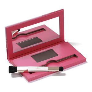 eSalon Root Touch Up + Brow Powder Conceal &amp Cover (Medium Brunette) - Hairline Powder for Women - Scalp Concealer &amp Filler for Thinning &amp Gray Hair Coverage - Creates Thicker &amp Fulle