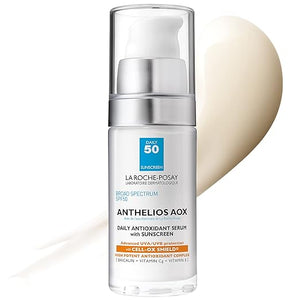 La Roche-Posay Anthelios AOX Daily Antioxidant Serum with SPF Face Moisturizer with Sunscreen and Vitamin C &amp E Oil Free Face Sunscreen for Sensitive Skin Moisturizing Sun Protection