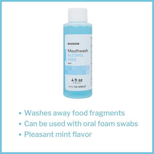 McKesson Mouthwash Alcohol-Free Mint Flavor 4 oz 60 Count