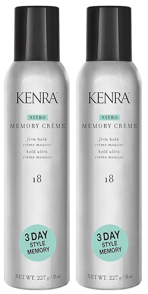 Nitro Memory Cr?me 18 | Firm Hold Cr?me Mousse | 3 Day Style Memory | 1st Nitrogen Cr?me Mousse | No Stick Application | All Hair Types