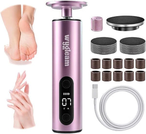 Electric Callus Remover for Feet &amp Nail File Drill Kit - 2 in 1 Rechargeable Pedicure Tools for Flawless Feet - Professional Foot File with 3 Speeds for Dead Skin Removal - at Home Pedicure