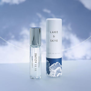 Lake &amp; Skye 11 11 Azure Fragrance Oil Rollerball, 0.33 fl oz (10 ml) - Sheer, Floral, Musk