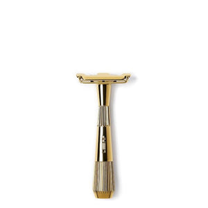 Leaf Shave | Twig Razor, Gold - All-Metal, Eco-Friendly Shaver for Men &amp; Women; Includes 5 Stainless Steel Single-Edge Blades; Recommended for Face Shaving Lighter Hair and Sensitive Skin