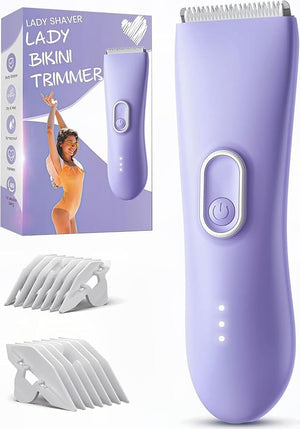 Bikini Trimmer for Women - Painless Pubic Hair Trimmer with 3 Shaving Speeds, IPX7 Waterproof Electric Razor, Cordless Women¡¯s Bikini Shaver for Sensitive Skin