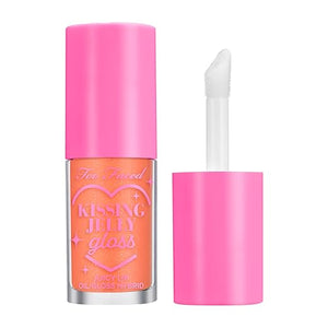 Too Faced Kissing Jelly Lip Oil Gloss | Hydrating Lip Oil + Gloss Hybrid for Instant Moisture and Shine, 0.15 Fl Oz