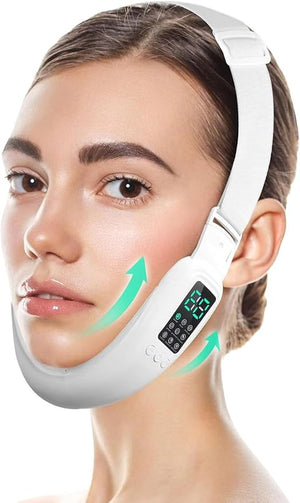 Intelligent Electric Double Chin and V-Shaped Face Machine with 8 Modes &amp 15 Adjustable Intensities - Women's V-Face Machine