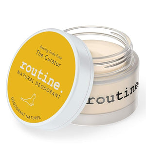 Routine. Natural Deodorant (2 Fluid Oz.) The Curator (Baking Soda Free) | Aluminum Free Natural Deodorant for Women &amp Men | Eucalyptus Geranium Black Spruce &amp Cocoa (Cream Jar Formula)