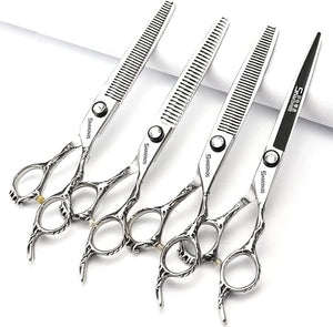 6.5/7 inch Professional Hairdressing Barber Salon Scissors 19cm Cutting Scissors (7-inch 4pc)