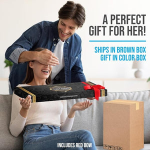 SereneLife Bamboo Bathtub Caddy with Luxury Gift Box and Red Gifting Ribbon Extendable &amp; Adjustable Tray with Device/Book Holder with Removable Trays for Bath Accessories (Natural Color)