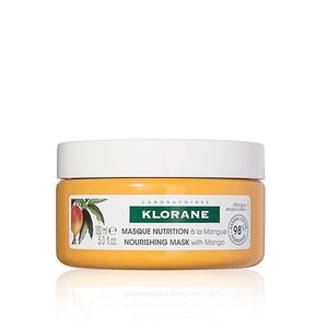 Klorane Nourishing 2-in-1 Mask with Mango Deep Conditioning and Overnight Treatment for Dry Hair Paraben Silicone and Sulfate Free Biodegradable Vegan 5 fl.oz.