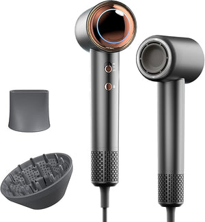 Tideway Hair Dryer Blow Dryer with Diffuser High-Speed Plasma Ionic Low Noise for Fast Drying Travel Hair Dryer for Women and Man Curly/Wavy &amp Long/Thick Color-Treated Hair H11