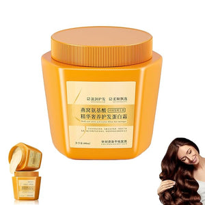 Hair Protein Cream Amino Acid Essence Luxury Nourishing Hair Protein Cream Repairing Essence Hair Mask For Dry Damaged Frizzy Intensive Moisturizing Treatment (1pcs)