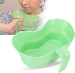 Oral Care Brush Teeth Plastic Vomit Basin Cup Brush Patient Mouthwash Basin Teeth with Wide Mouth Arc Design Bed Mouthwash Cup Emesis Basin for Elderly Bedridden Patients and Teeth Cleaning