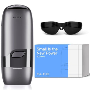 Blex Mini Laser Hair Removal for Women and Men, IPL Laser Hair Removal Device, 201g Mini-Sized Design, 2 in 1 with Skin Rejuvenation, Painless at-Home Hair Remover, Black