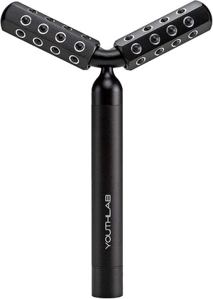 Revolution Roller - Germanium Stone Uplifting Face/Body Beauty Massage Tool/Roller/Wand for Skin Tightening/Firming De-Puffing Anti-Aging (Black)