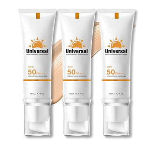 Tinted Sunscreen For FaceSPF 50Universal Protector Solar 50 Face Sunscreen Moisturizer No White Cast No StickySuitable for all Skin Types and UV Protection Travel Size Sunscreen (3pcs)