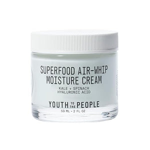 Youth To The People Superfood Air-Whip Moisture Cream - Kale + Green Tea Hyaluronic Acid Face Moisturizer Smooths + Hydrates Up to 48HR with Dewy Glow Non-Greasy Lightweight Gel Non-comedogenic
