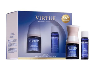VIRTUE Healing Hair Oil Home and Away Set Hair Treatment Serum for Damaged Hair Shake to Activate Color Safe 2.3 Fl Oz Total
