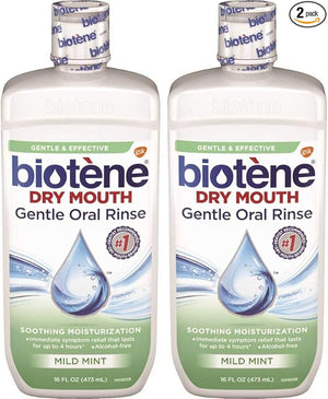 Biotene Moisturizing Oral RinseMild Mint 16 Fl Oz (Pack of 2)
