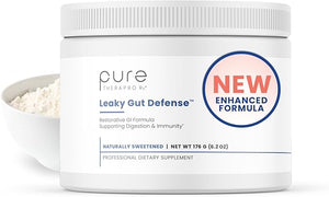 Pure Therapro Rx Leaky Gut Defense - Gut Health Supplement with L-Glutamine, Licorice Root Extract, Marshmallow Root, Aloe Leaf, Larch Arabinogalactan - Made in USA - 30 Servings Powder