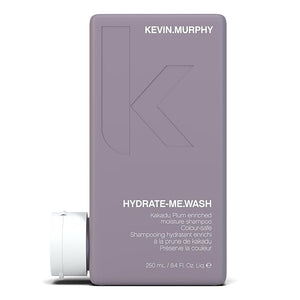 KEVIN.MURPHY HYDRATE-ME.WASH - Hydrating Shampoo for Natural &amp Coloured Hair - For Dull Parched &amp Dry Hair - Deep Nourish Shampoos - 250 ml / 8.4 fl oz