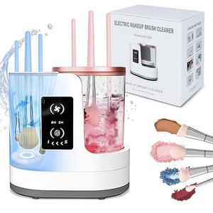 3 IN 1 Electric Makeup Brush Cleaner Machine With Makeup Brush Dryer Holder Portable Automatic USB Cosmetic Brushes Cleaner Tool for All Size Beauty Makeup Brush SetContour Eyeshadow Blush Brush