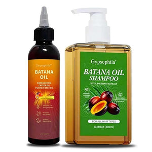 Shampoo and Conditioner Set for Hair Growth with Batana Oil &amp Rosemary - Biotin Blend for Thinning Hair Sulfate-Free &amp Leave-In Hydration for Women &amp Men 16oz