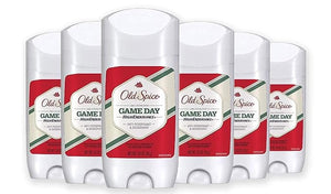 Old Spice Antiperspirant and Deodorant for Men High Endurance Game Day Long Lasting Stick 3 Oz (Pack of 6)