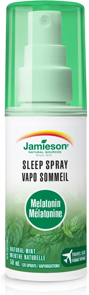 Jamieson Melatonin Sleep Spray- Natural Mint Flavour, 58ml