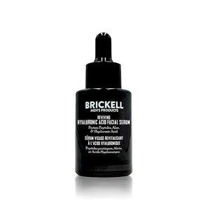 Brickell Men's Anti Aging Hyaluronic Acid Serum for Face Reviving Day Serum for Men Natural and Organic with Protein Peptides to Restore Firmness and Collagen 1 Ounce Scented