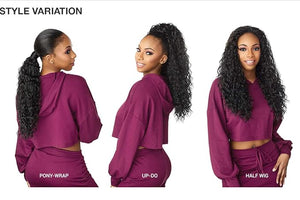 Sensationnel Instant Updown Halfwig Pony - Iud 2 4 Style in 1 Half Wig And Pony Drawstring (T2/27)