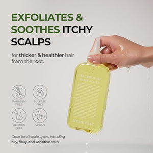 STEAMBASE Tea Tree Scalp Treatment | Purifies and Exfoliates Oily Scalp | Natural BHA &amp Tea Tree | Removes Odor &amp Buildup | Hypoallergenic Exfoliator 8.42 fl oz