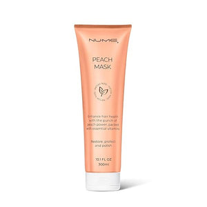 NuMe Peach Hair Mask 300 ml ? Vegan Deep Conditioning Treatment for Dry Damaged or Color-Treated Hair - Hydrating Nourishing Sulfate and Silicone Free Cruelty-Free Formula for Repair and Care