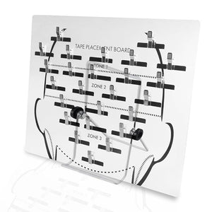 Hair Extension Hanger Carrier Tape in Placement Board Hair Display Holder Rack with Clips Foldable Bracket Hairpin Hair Styling Too for Tape In Hair Extensions